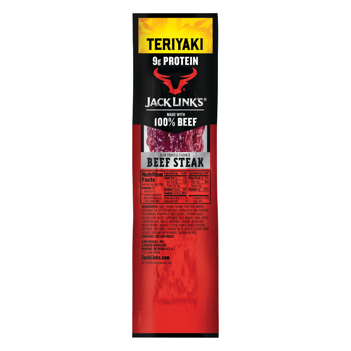 JACK LINK'S BEEF TERIYAKI STEAK
