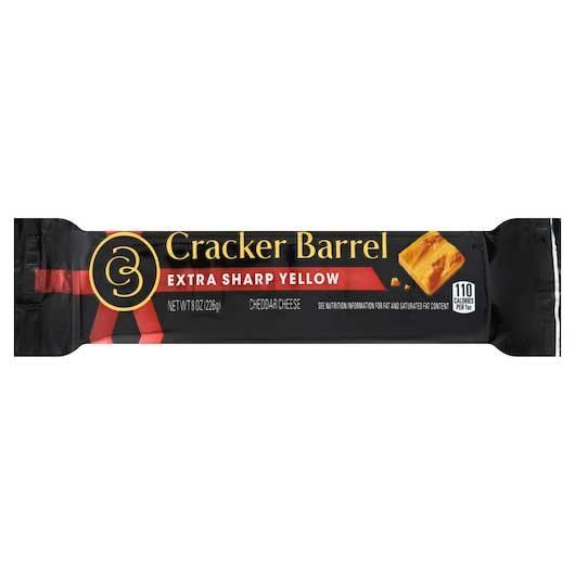 CRACKER BARREL EXTRA SHARP YELLOW CHEDDAR BLOCK CHEESE