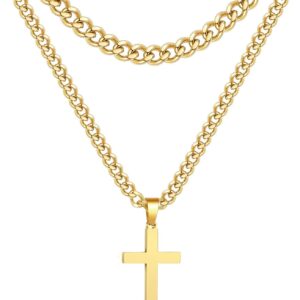 STAINLESS STEEL CROSS NECKLACE