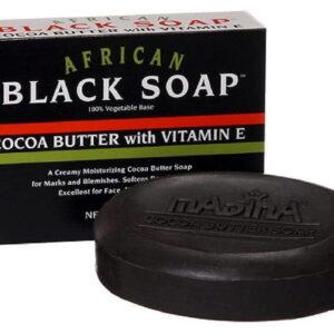MADINA AFRICAN BLACK SOAP COCOA BUTTER W/ VITAMIN E