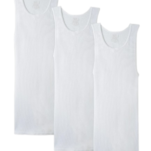 FRUIT OF THE LOOM TAGLESS TANK TOPS - 3PACK