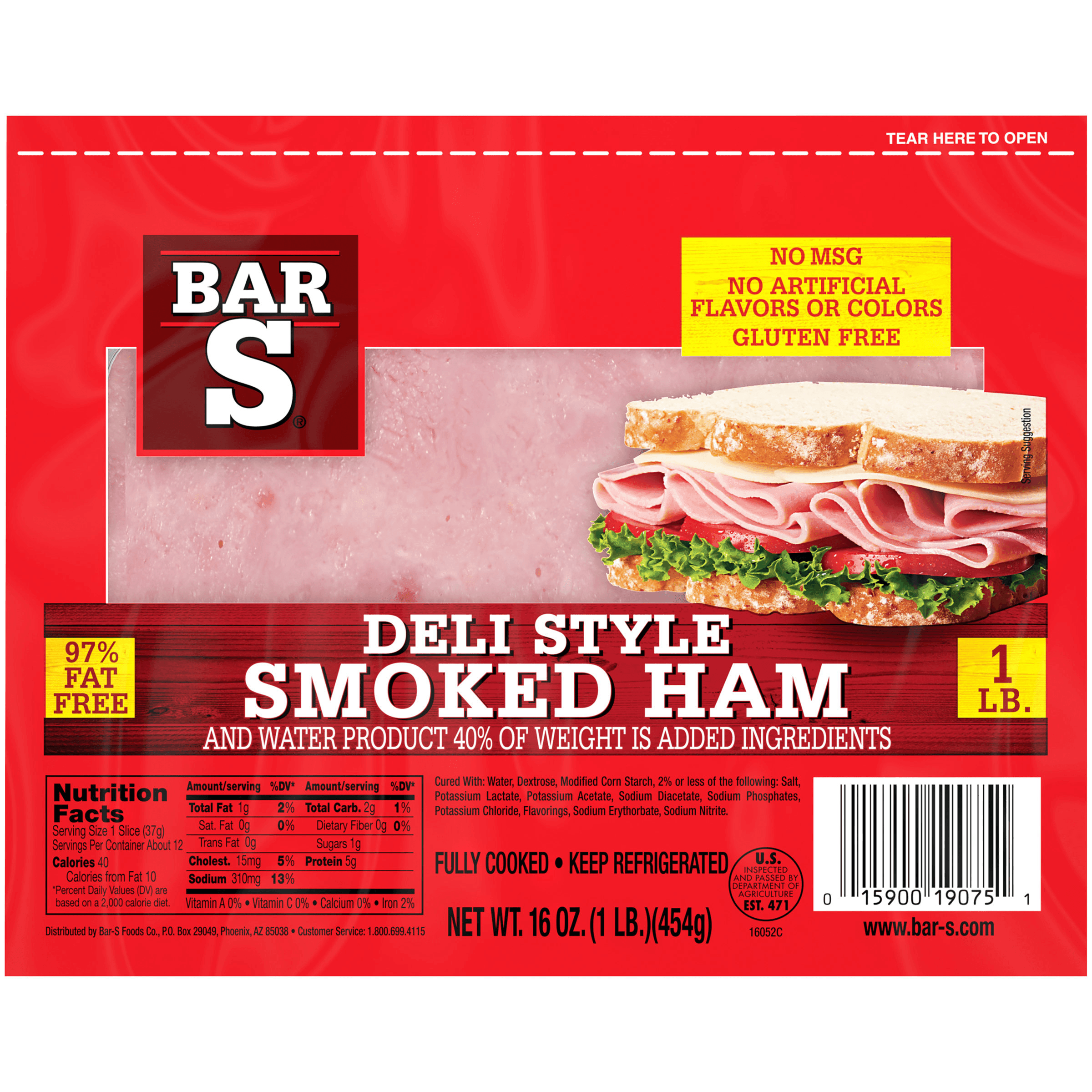 BAR S DELI STYLE SMOKED HAM