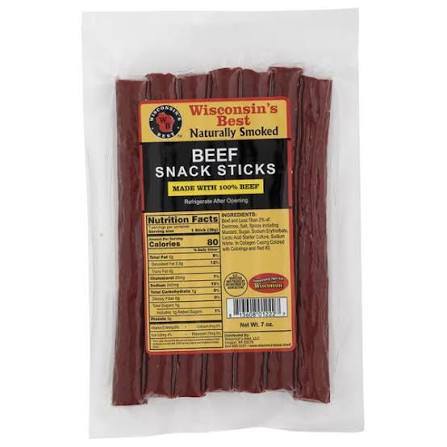 WISCONSIN'S BEST - BEEF SNACK STICKS