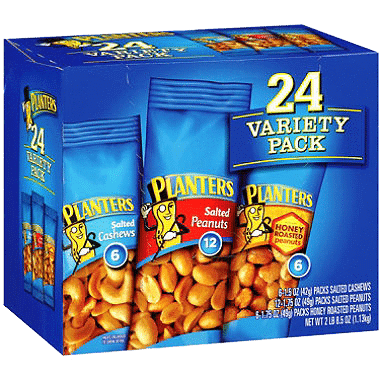 PLANTERS VARIETY PACKS (24 PACKS)