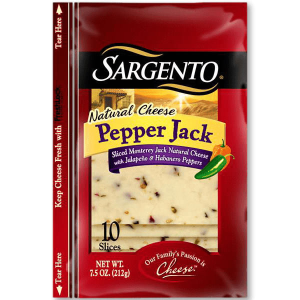 SARGENTO SLICED PEPPER JACK CHEESE